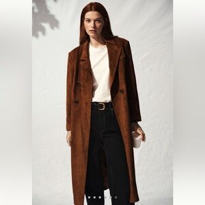 By Anthropologie Faux Suede Jacket in size Medium